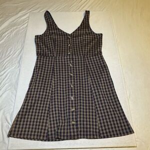 American Eagle Outfitters Brown Plaid dress
